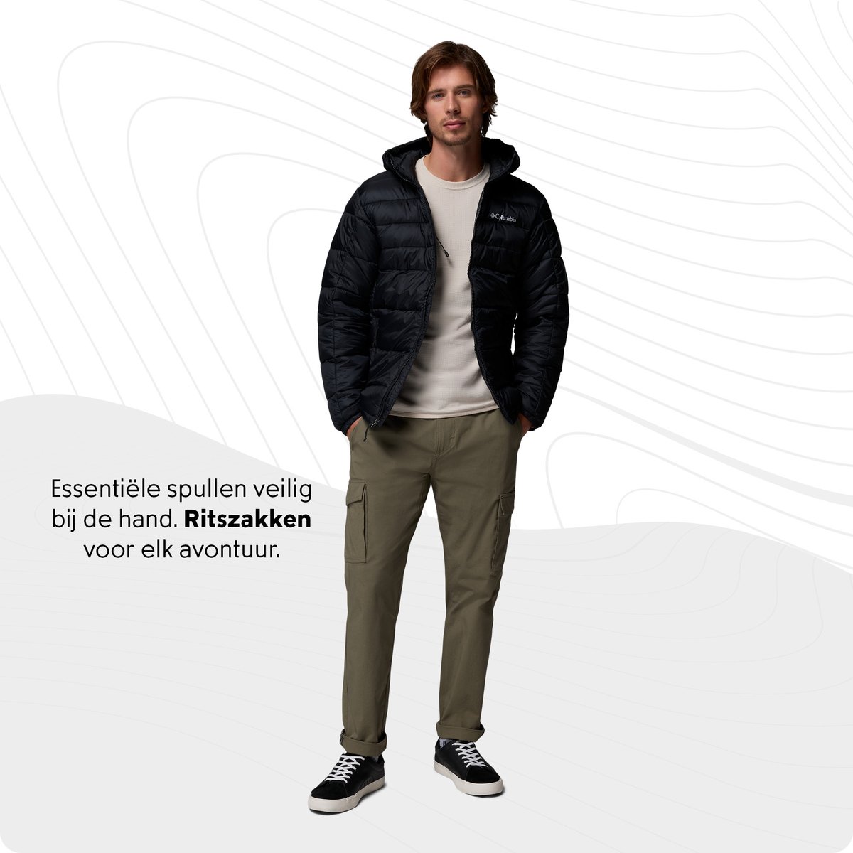 Columbia Buck Butte™ II Insulated Hooded Jacket Heren Outdoorjas Zwart