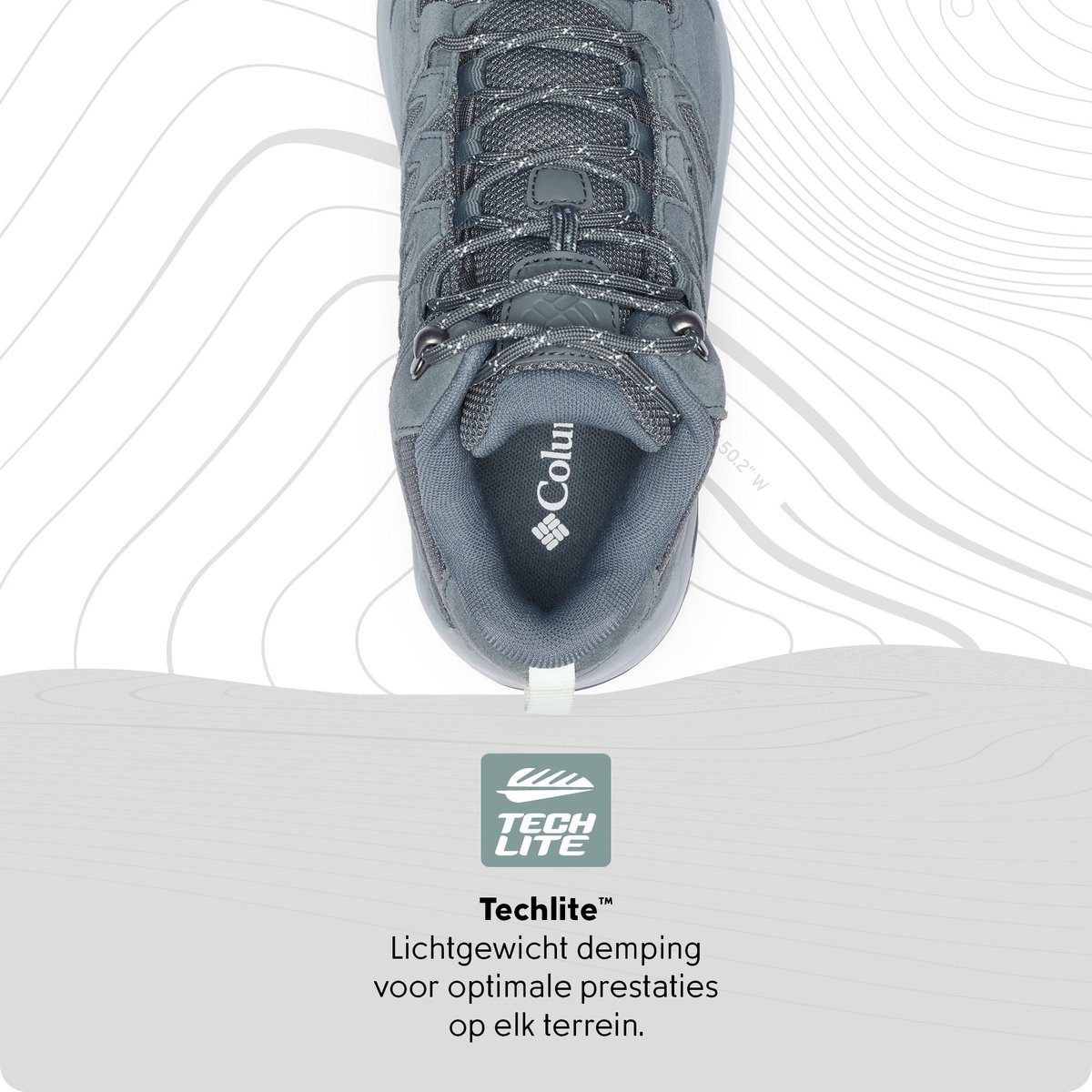 Columbia REDMOND™ IV MID WATERPROOF Dames Wandelschoenen Graphite Tea Light Blauw