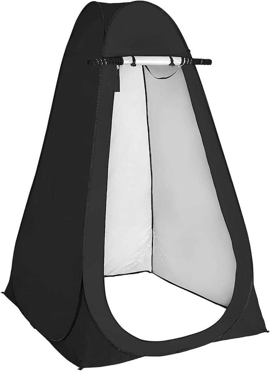 Privacy Tent - Omkleedcabine Douche - Kamperen Reizen - Direct Pop-Up - 1.2 x 1.9 cm - Zwart