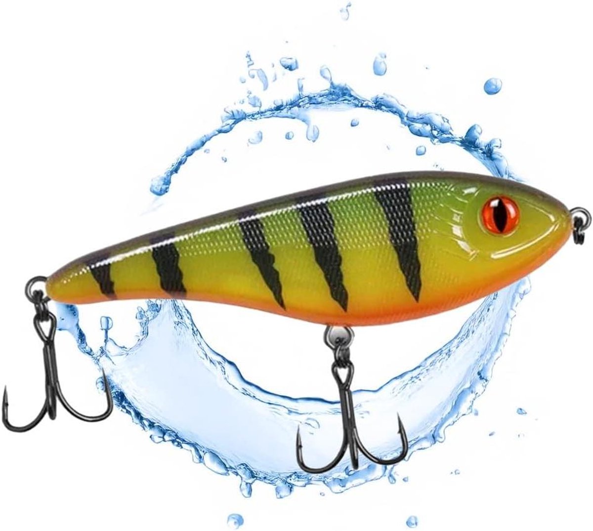 Jerkbait Snoek - Kunstaas Wobbler - Snoekvissen Spinvisen - Langzaam Zinkend - 15 cm 80 g - Verschillende