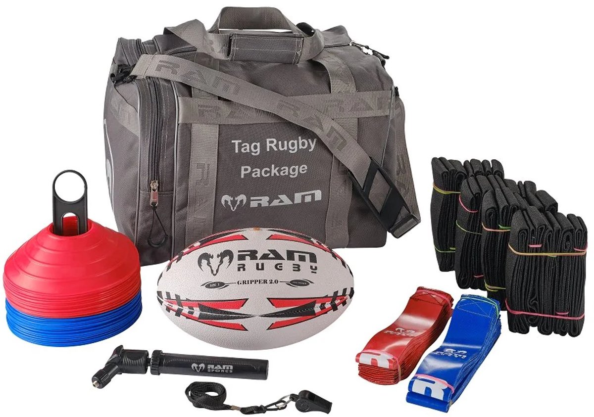 RAM - Tag rugby bundel - Complete set - Inclusief tas - Maat 4