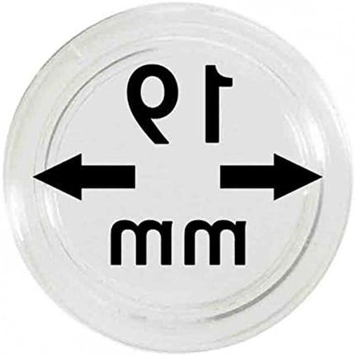 Muntcapsules - Muntenbewaarder - Munten Verzamelen - Krasbestendig Oppervlak - 19 mm - Wit