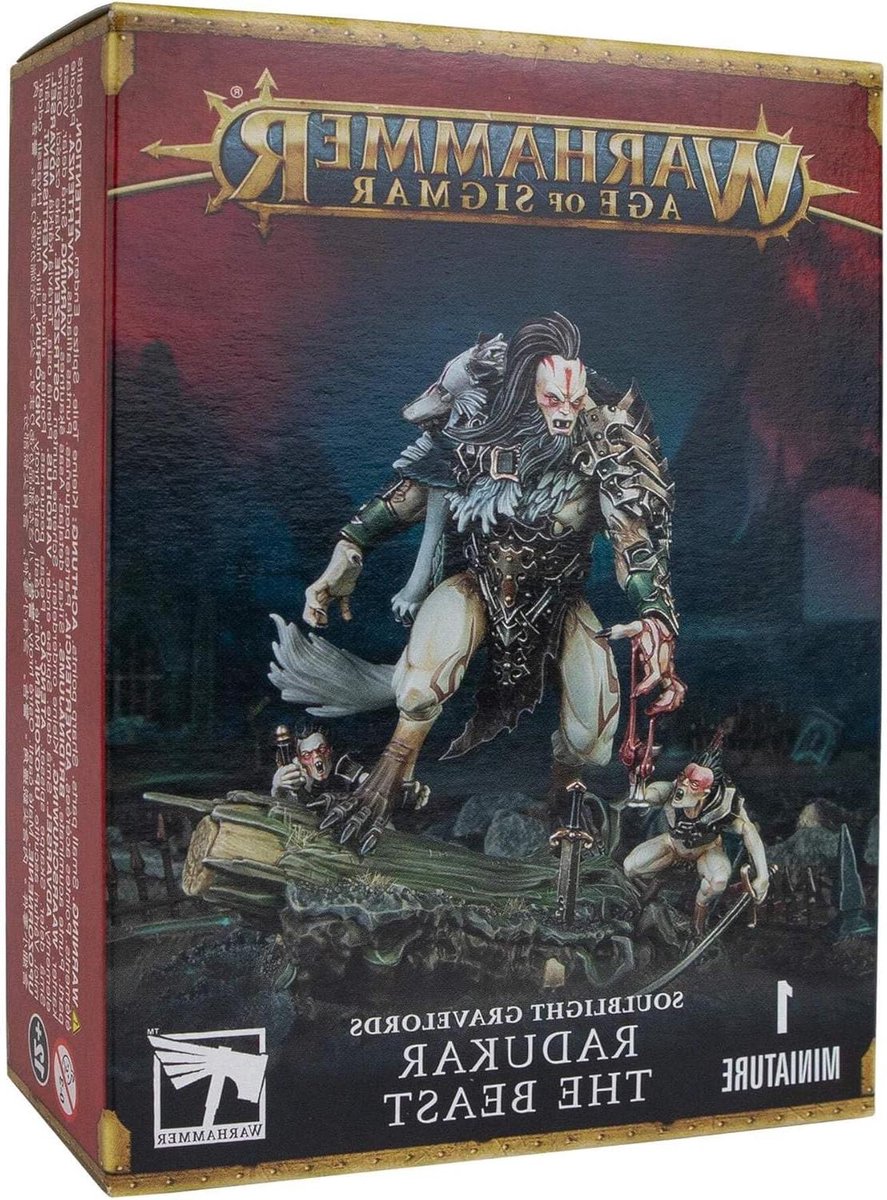Radukar Het Beest - Vampier Figuur - Tafelblad Wargaming - Beestachtige Transformatiemodel - S - zwart