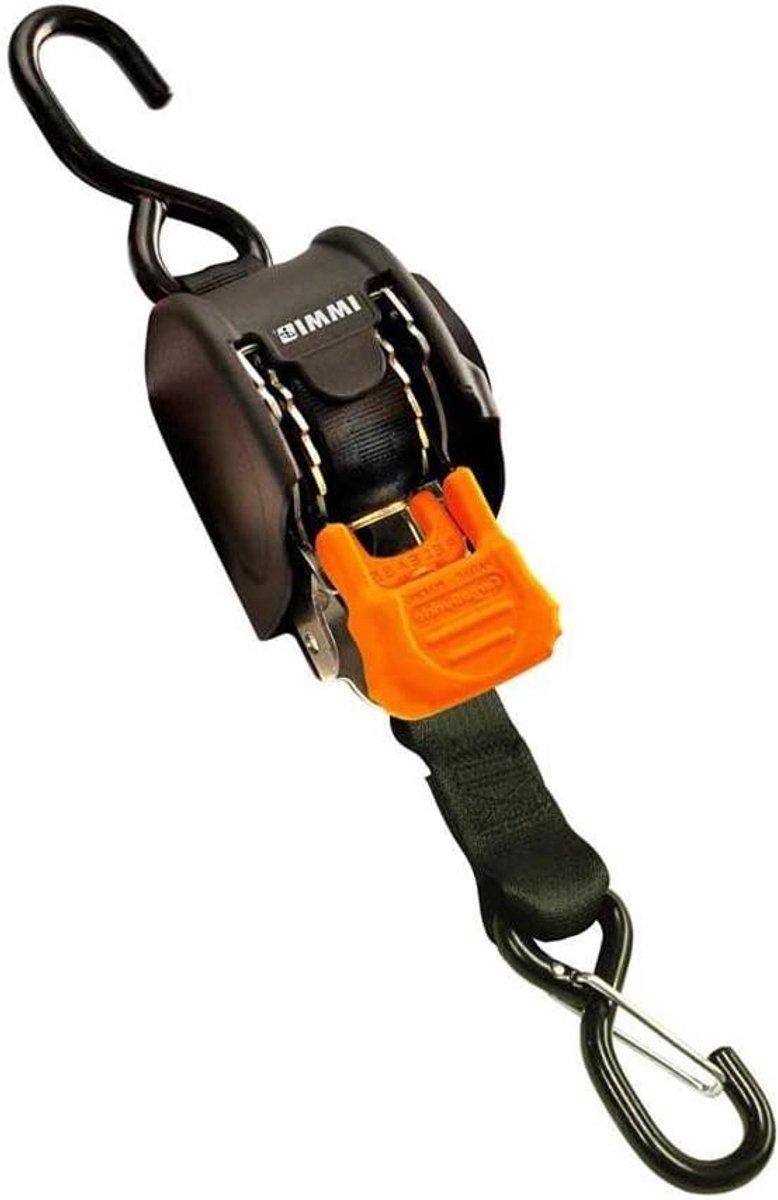 Spanbanden met Ratel - Intrekbare Banden - Bagage Vastzetten - Automatisch Verstelbaar - 180 cm - Zwart
