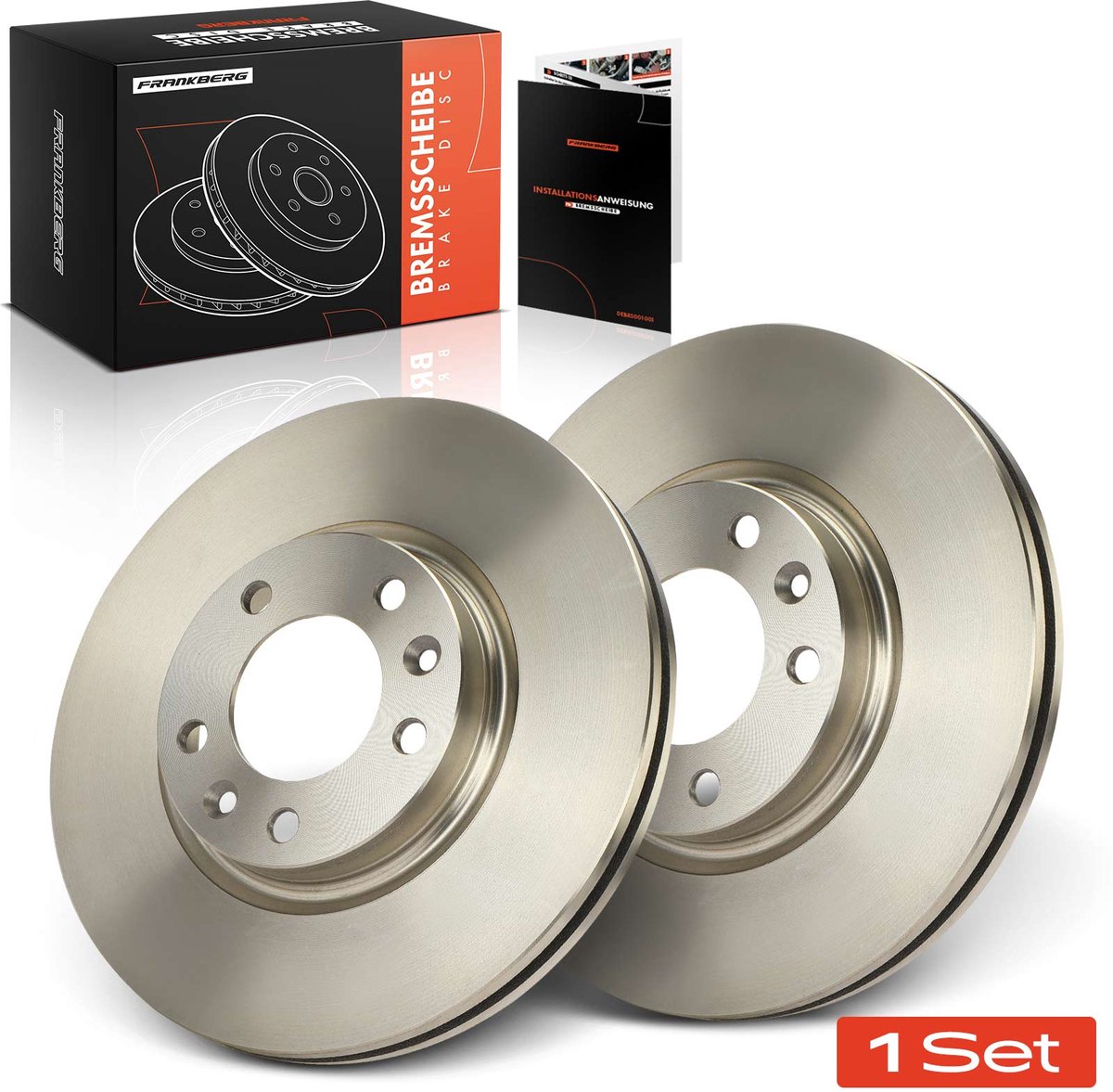 Frankberg 2x Remschijven Vooras voor Peugeot 407 SW 508 I 607 16L 18L