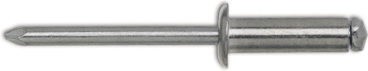 Blindklinknagels Aluminium Staal - Klinknagels Aluminium - Vastzetten Materialen - Standaard Platte Kop - 6 x 12 mm - Grijs
