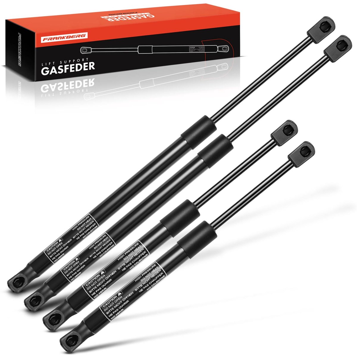 Frankberg 4x gasveer motorkap achterklep voor Jaguar XJ