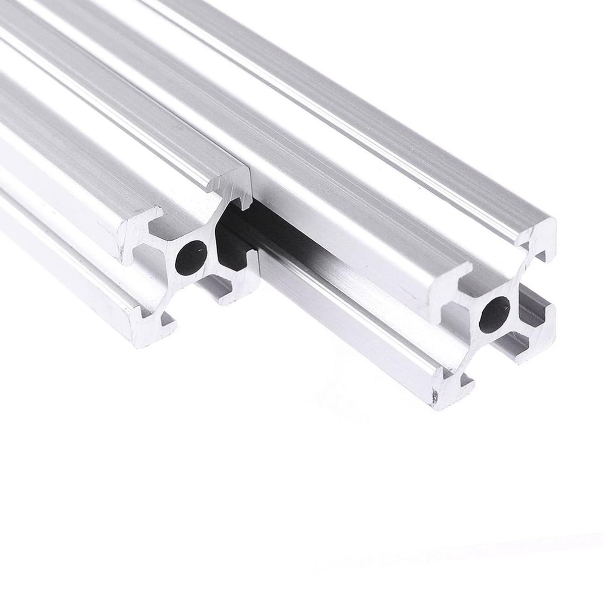 Aluminium Profielen - Constructieprofiel T-moer - 3D Printer Bouwen - Geanodiseerd Krasbestendig - 2x 800 mm - Zilver