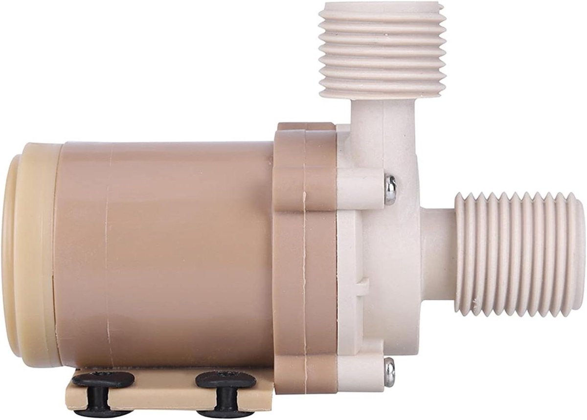 Waterpomp Druktank - Borstelloze Motor - Warmwater Circulatie - Amfibisch Ontwerp - 12 Volt DC - Zwart