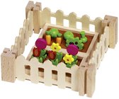 Poppenhuisaccessoires: MIJN KLEINE TUIN, bloembed 8x5x3cm, 3