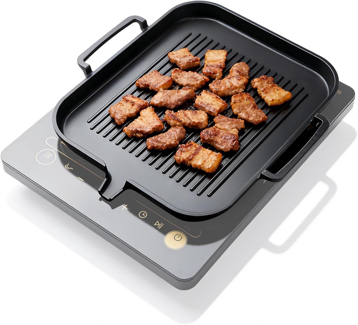 Grillplaat Inductie - Bakplaat - Gietijzer - Grilltool