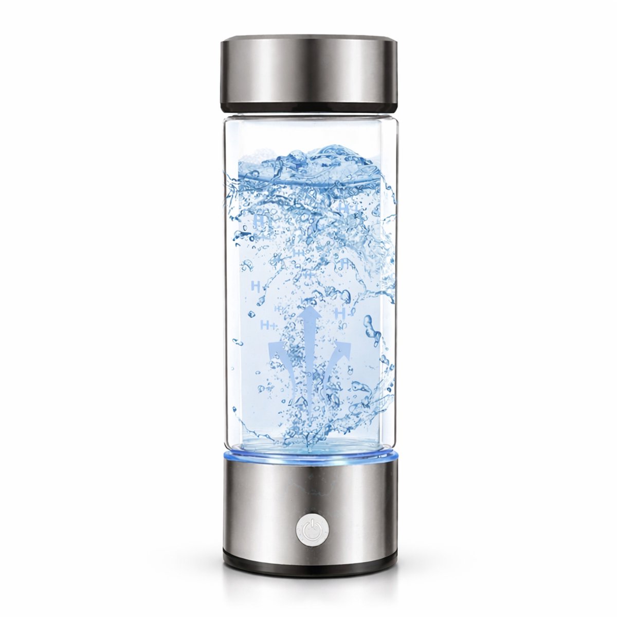 Beyahl - Waterstof Generator Drinkfles – H2 Waterfles 450 ml – Hydrogen Water Generator – Oplaadbaar – Draagbare Waterfilterfles – Gezond Water – Anti-oxidant – Voor Dagelijks Gebruik