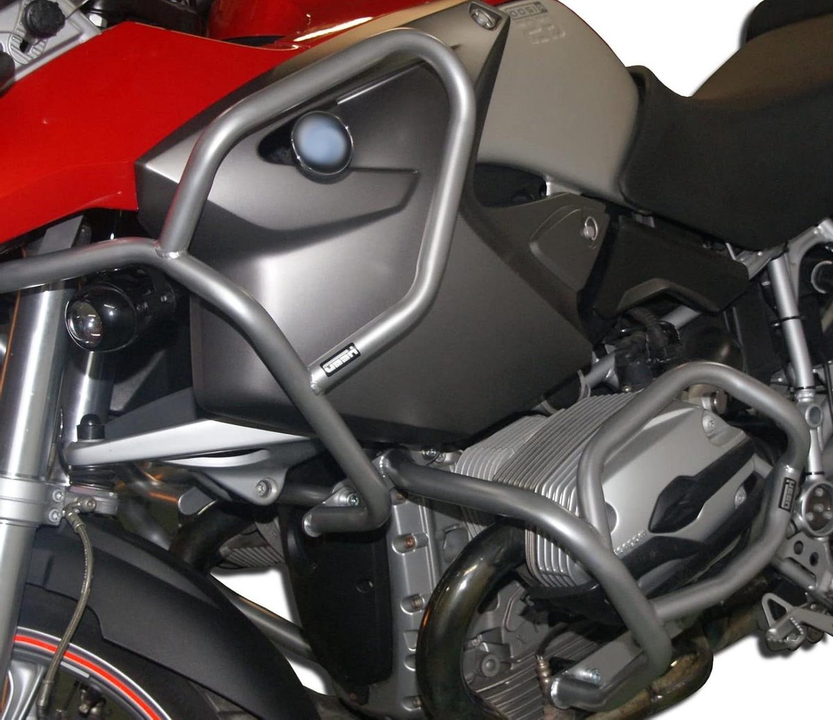 Motor Valbeugel - Frame Bescherming - Motor Beschermen - Gepoedercoat Staal - R 1200 GS - Zilver