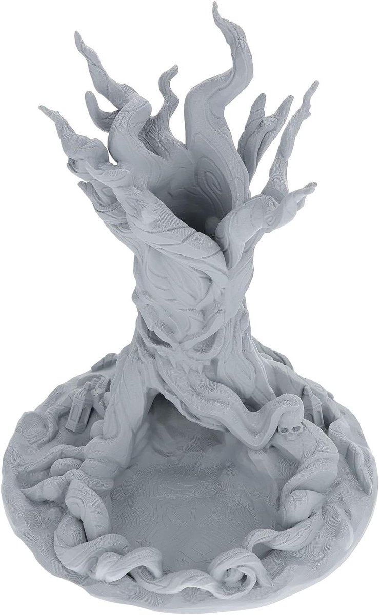 Dobbelsteen Toren - Rol Toren - Rollenspellen Spelen - Milieuvriendelijk PLA - 20cm Groot - Zwart