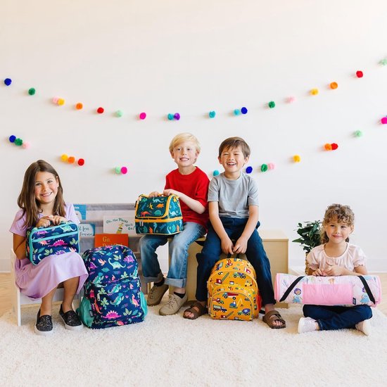 Kinder Nap Mat - Slaapmat Peuters - Kinderdagverblijf & School - Inclusief Kussen - 126 x 51 cm - Blauw van Merkloos — afbeelding 5