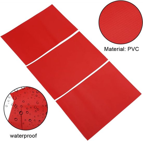 Opblaasbare Boot Reparatie - PVC Patches - Watersport Reparatie - Arbitrair Snijdbaar - 3 Stuks - Zwart van Merkloos — afbeelding 4