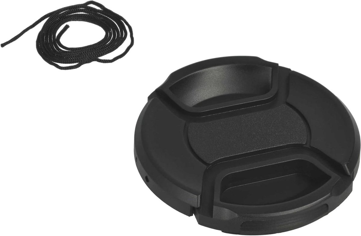 Lensdop - Camera dop - Lens beschermen - Snelle kliksluiting - 62 mm - Zwart