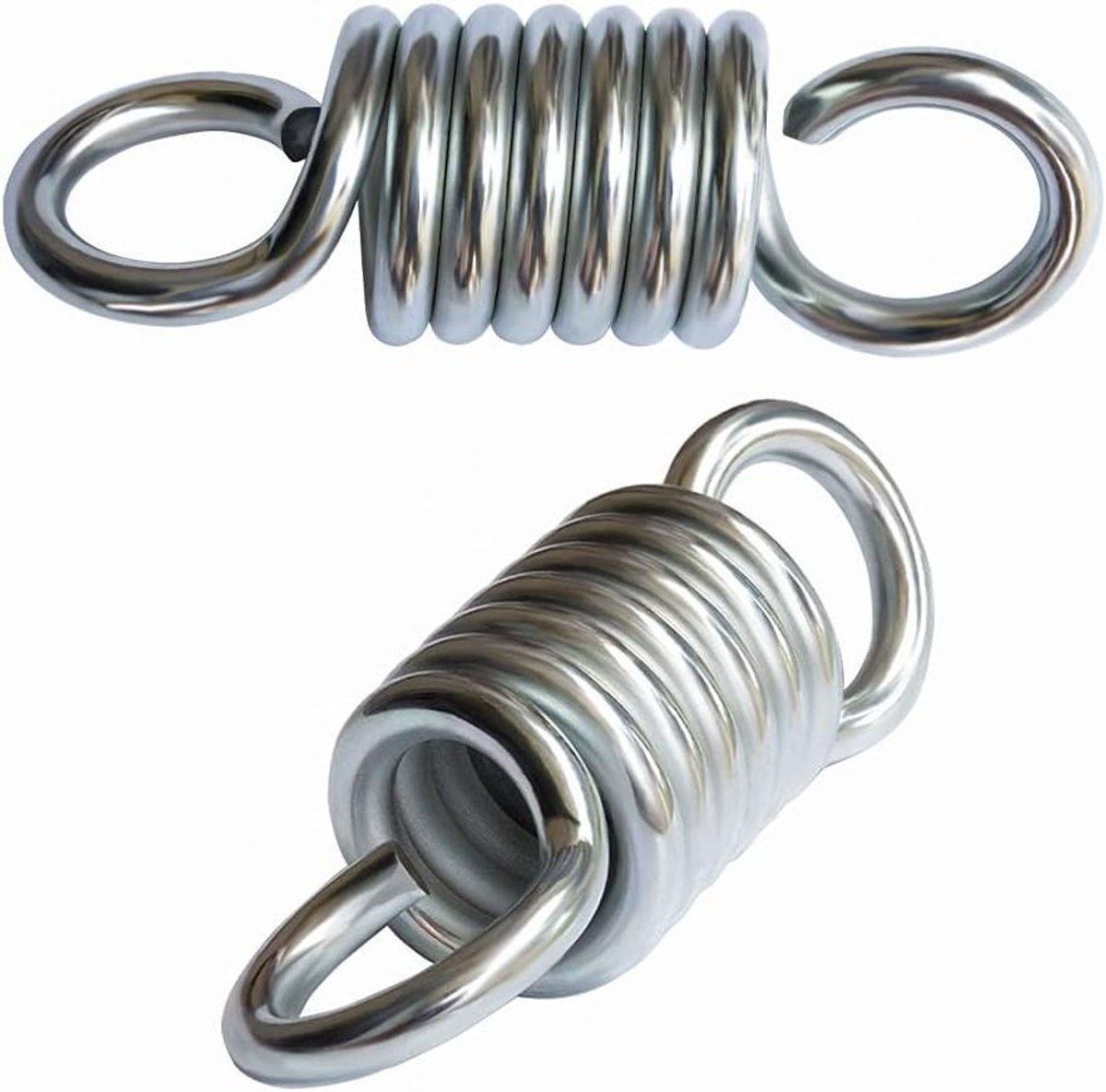 Zware Schokdemper - Hangmatveer - Bokszak Ophangen - Industriële Kwaliteit - 13 cm Lengte - Zilverkleurig