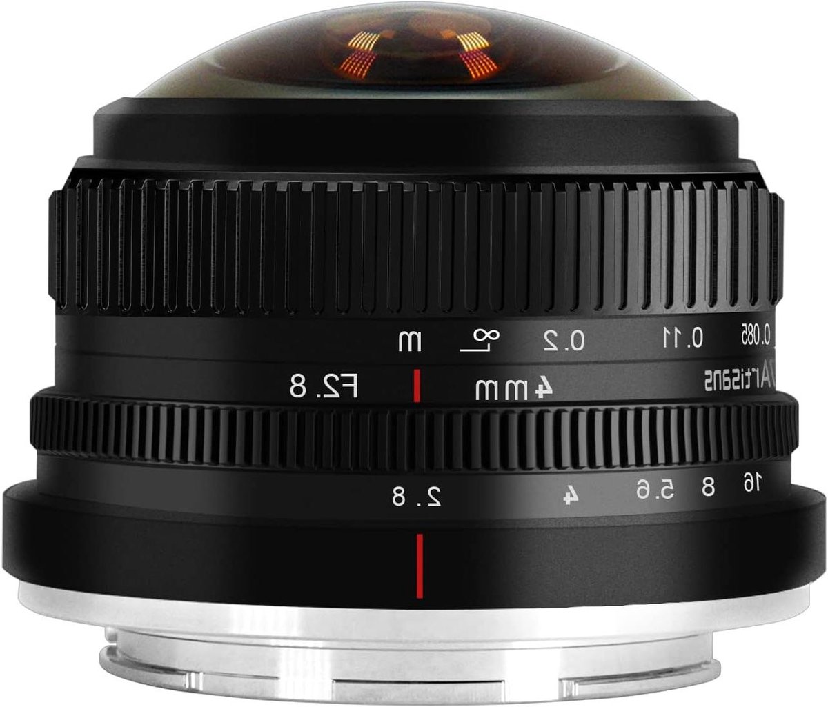 Fisheye Groothoeklens - Ultra Wide Angle Lens - Creatieve Fotografie - 228° Zichtveld - 4mm F2.8 - Zwart