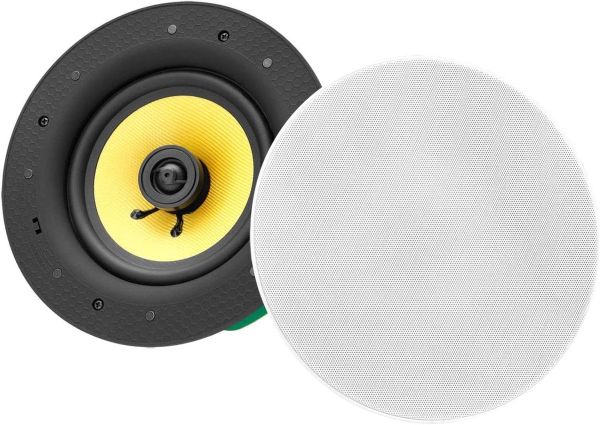Inbouwluidspreker - Plafondspeaker Box - Vaste Installatie - Geweven Membraan - 525 inch - Wit