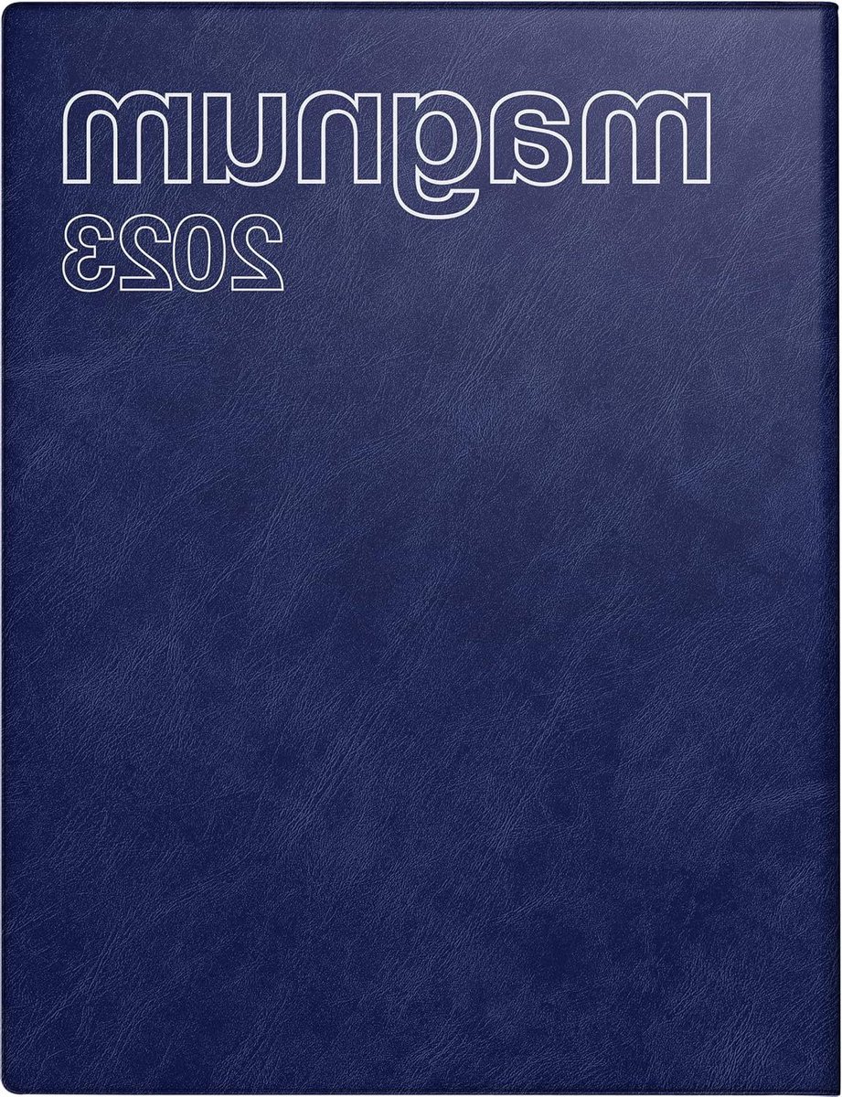 Weekkalender Magnum - Agenda Planner - Afspraken Plannen - Jaaroverzicht 3 Jaren - 183 x 24 cm - Donkerblauw