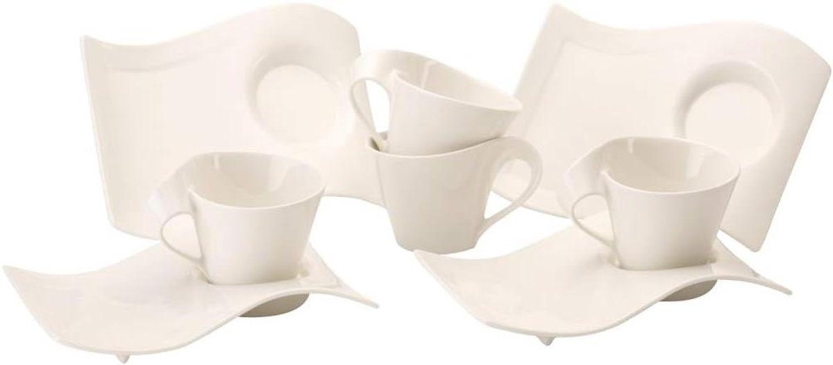 Cappuccino Set - Koffie Set - Genieten van Koffie - Magnetronbestendig - 250 ml - Wit