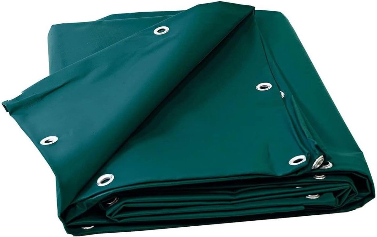 Houten Dekzeil - Afdekzeil Brandhout - Hout Beschermen - Scheurvast PVC - 2x3 m - Groen