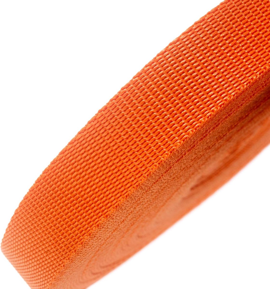 Polypropyleen Singelband Rol - Webbing Band Straps - Tassen en Harnassen Maken - 440kg Breeksterkte - 25mm x 50m - Oranje