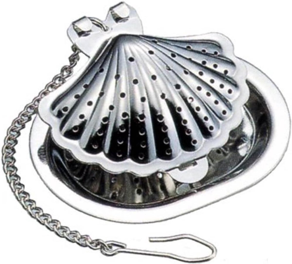 Thee Zeef - Thee Ei - Thee Zetten - Schelp Vorm - 55 x 48 cm - Zilver
