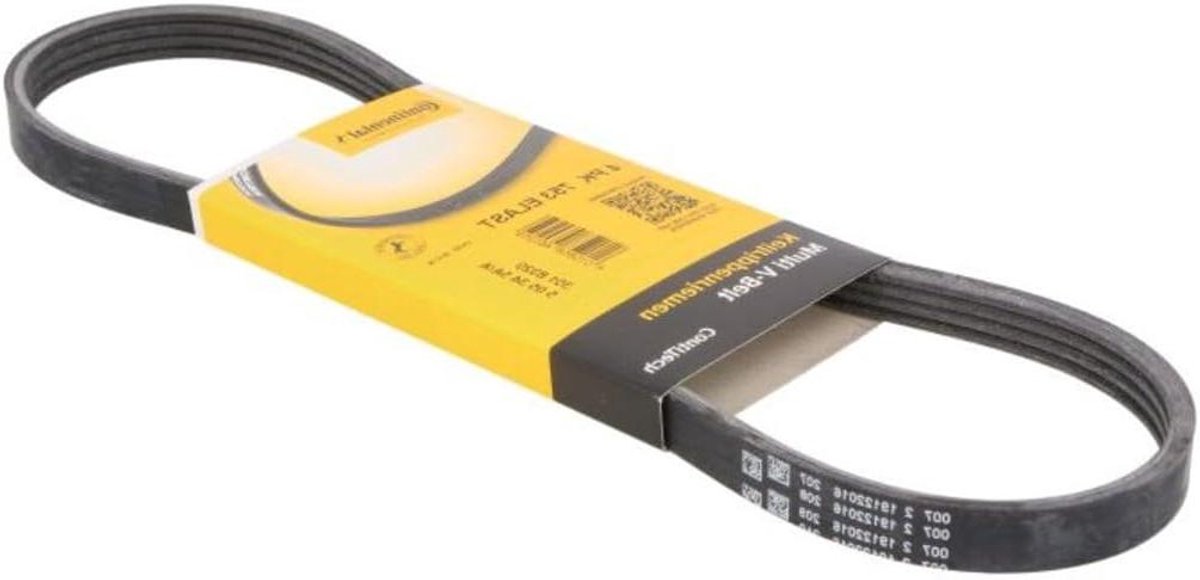 Elastische V-riem - Multiribband - Auto Motoronderhoud - EPDM Materiaal - 4PK753 - Zwart