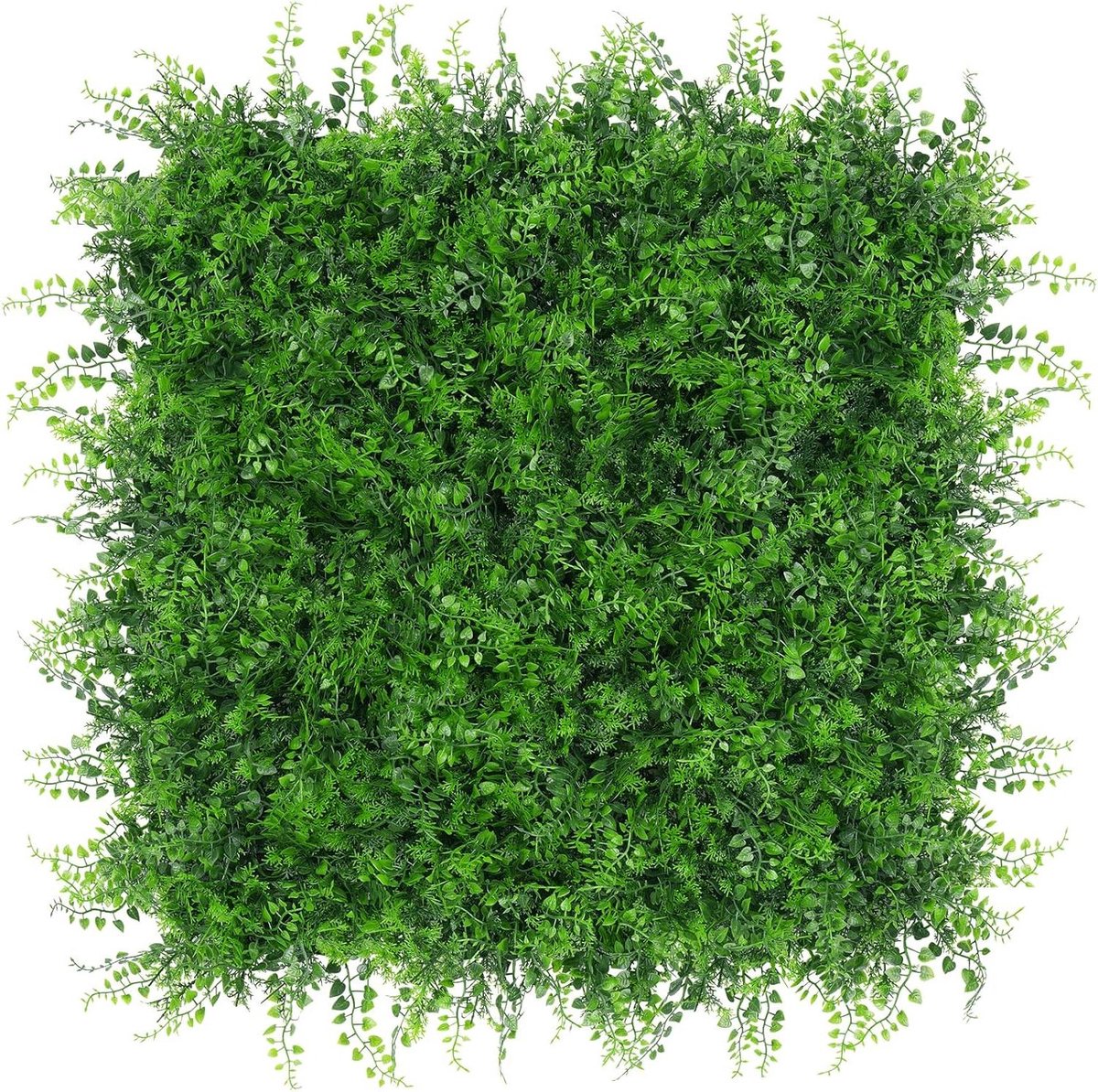 Gras wandpanelen - Kunst buxus panelen - Privacy creëren - UV-bescherming - 12 stuks 50 cm - Groen