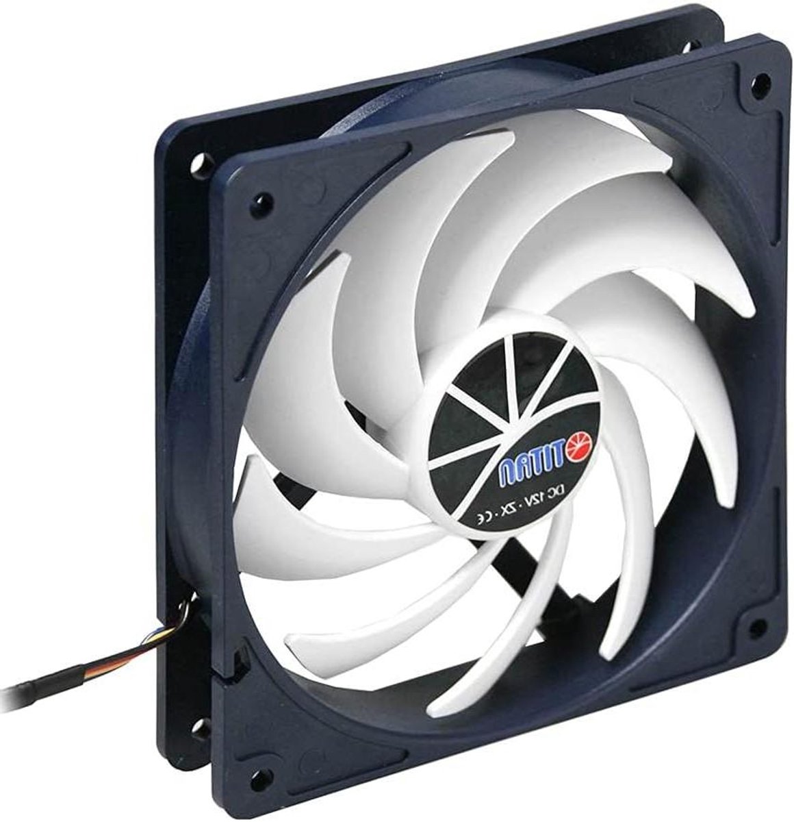 PC Behuizing Ventilator - Koeler Radiator Fan - Computer Koeling - Stil Ontwerp - 12 cm - Blauw