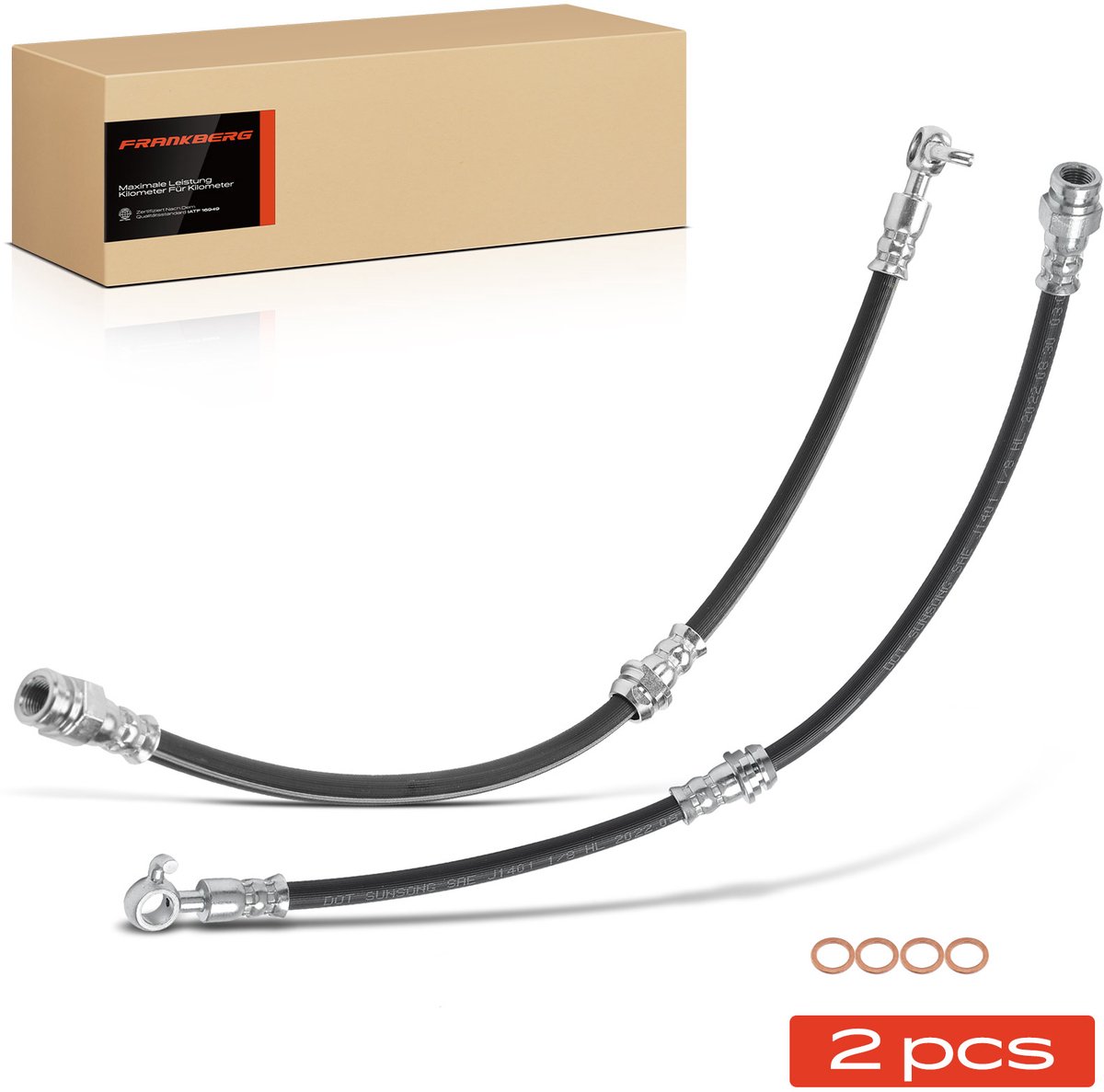 Frankberg 2x remslang voor links/rechts voor Mazda 3 BM BN CX-5