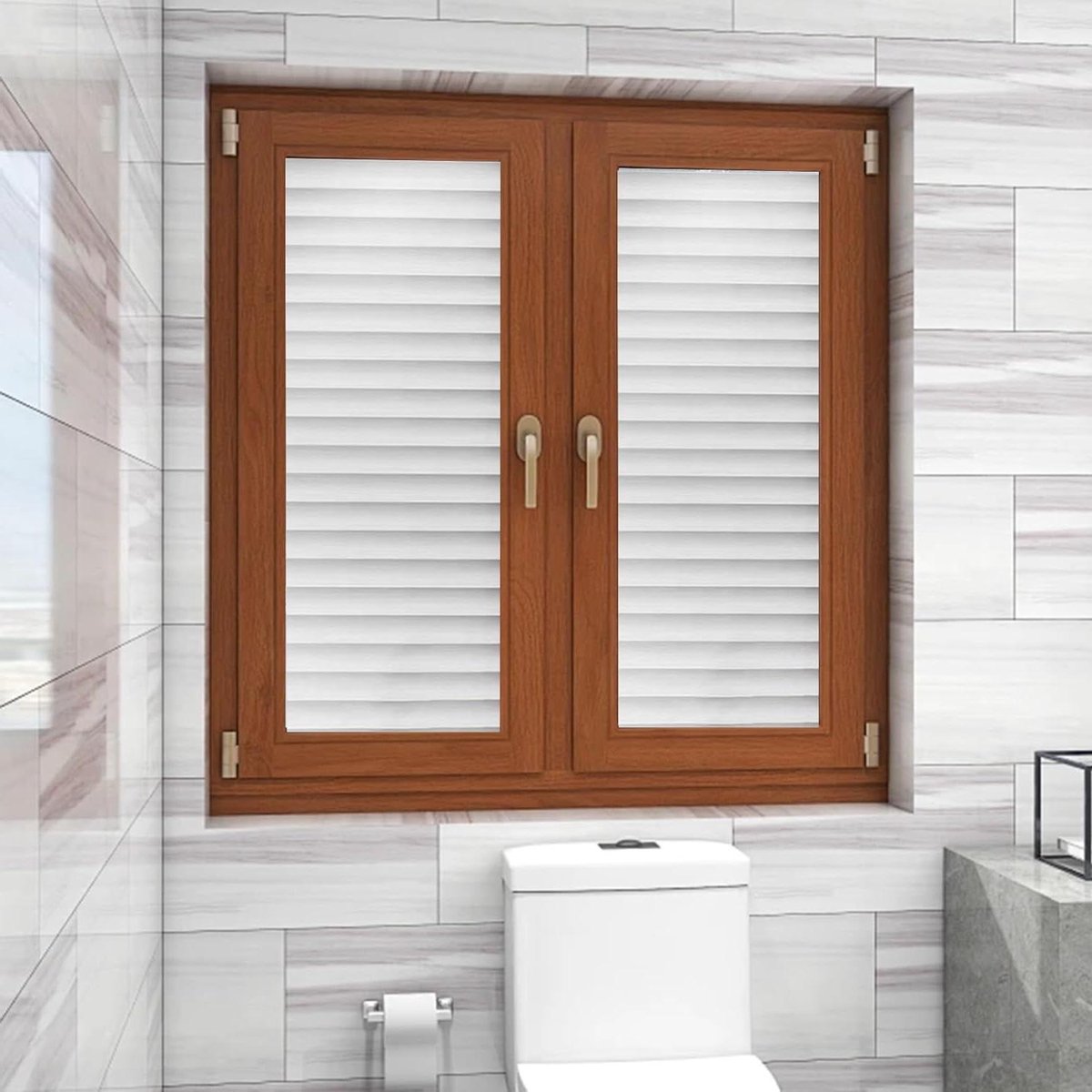 Raamfolie - Privacy folie glas - Ramen afschermen - Regenboog effect - 20 x 290 cm - Lamellen