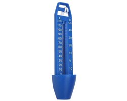 Een drijvende zwembadthermometer, gemaakt van hoogwaardige, stevige en duurzame materialen, gebruikt om de watertemperatuur in het zwembad te meten - watertemperatuurmeter, zwembad-/vijverthermometer.