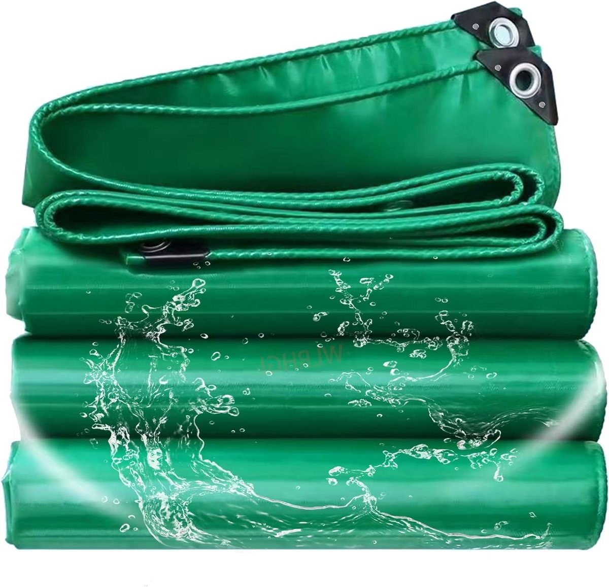 Waterdicht Tarpaulin - Afdekzeil Grondzeil - Buiten Beschermen - Versterkte Randen - 2.5x15m - Groen