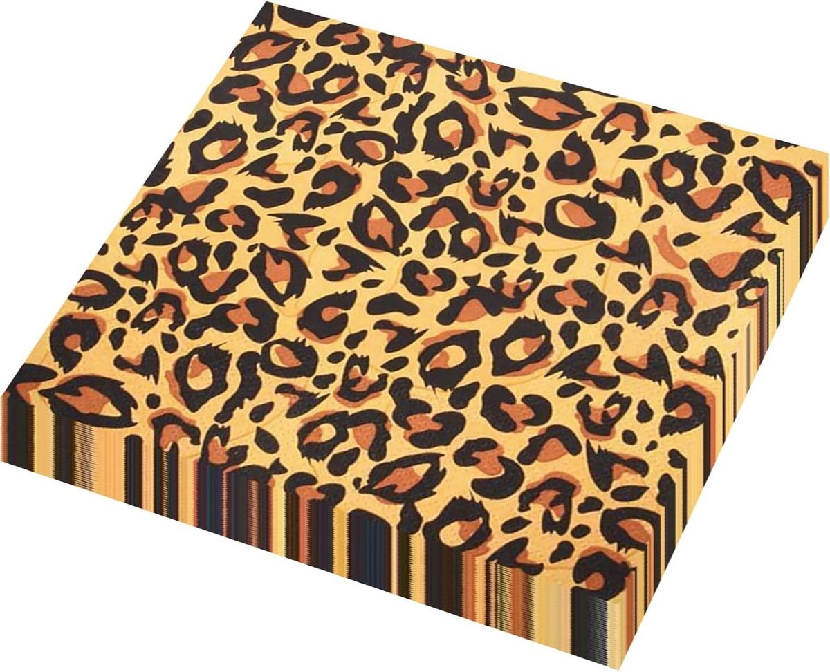 Leopard Print Papieren Decoraties voor Jungle Safari Thema Feest, Perfecte Party Accessoires
