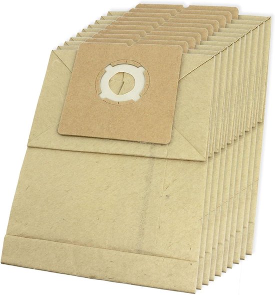 Stofzuigerzakken - Stofzakken cilinder - Stofzuigen thuis - Dubbel gevoerd - 10 stuks - Wit