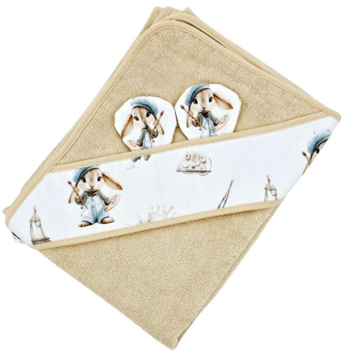 Bamboo bath cover PAINTER/HONEY