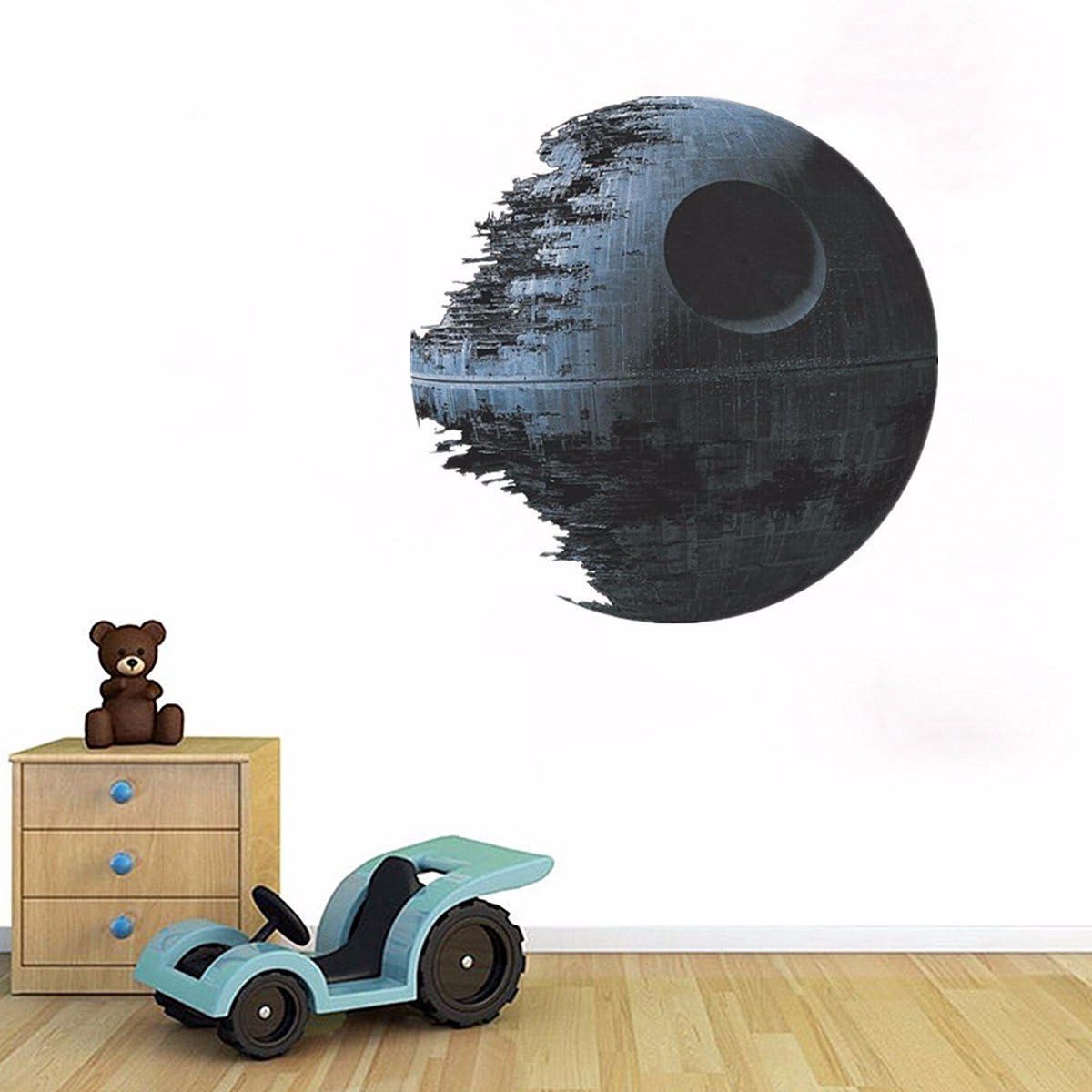 Verwijderbare 45cm Dode Ster Muurstickers voor Kinderen - Star Wars Wanddecoratie en Vinyl Decals voor de Slaapkamer