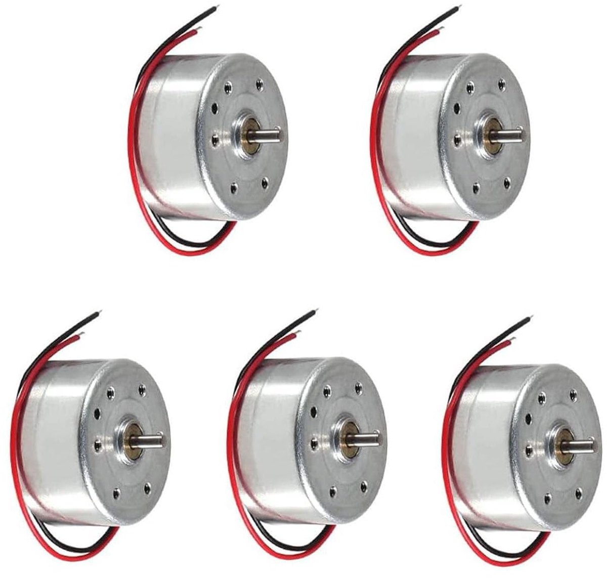 5 Stuks Mini DC Motoren 1.5V-6V voor Educatieve Fysica Experimenten en DIY Projecten - 6500 RPM