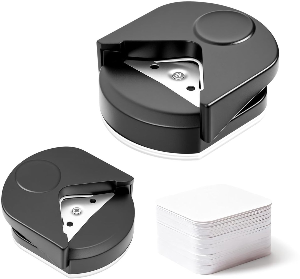 2 Stuks Hoekafgeronde Snijmal 4mm voor Lamineren, Hoekpons, Handige Hoekafwerking voor Papercrafts en Fotokaarten