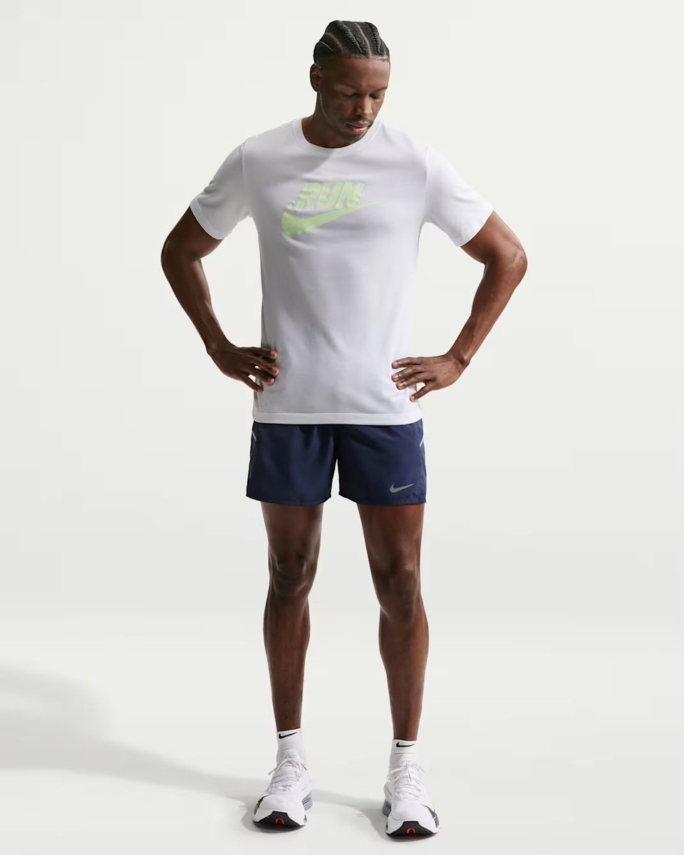 Miler men’ dri-fit 5i brief-l Short running heren Blauw