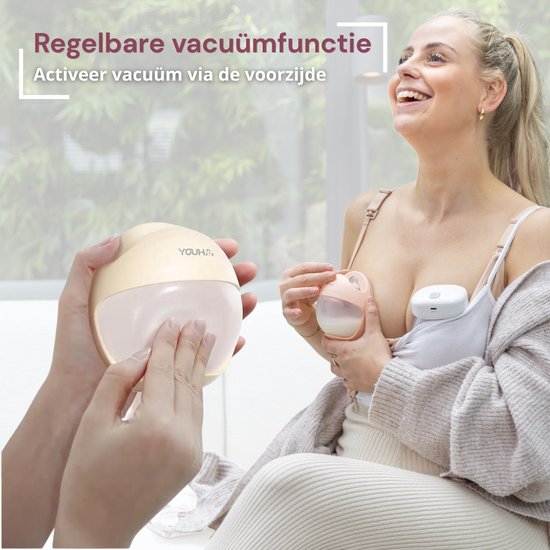 Youha POD - Lekschaal - Moedermelk bewaren en opvangen - Melkcollector - Draagbare cup - handen vrij - moedermelk opvangen - lekschalen - borstschelp - opvangcup voor moedermelk - BPA Vrij - 120ML opvangcup van Youha — afbeelding 3
