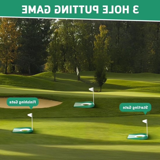 Draagbare Golf Putting Cups met Vlaggen - Indoor en Outdoor Trainingshulpmiddel voor Putter Oefeningen, 2 Stuks voor Thuis, Kantoor en Tuin van Merkloos — afbeelding 3