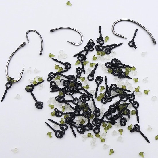 Complete Set van 154 Vishaak Accessoires met Stopper, Bait Screws en Duurzame Haakonderdelen voor Effectief Vissen — afbeelding 3