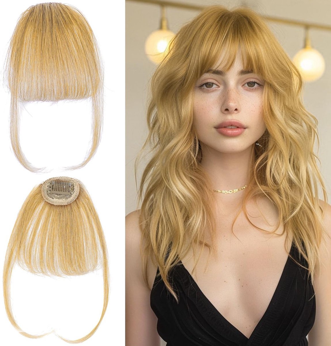 Natuurlijke Clip-In Pony met Fluffy Curved Look - Echte Haar Extensions voor Vrouwen