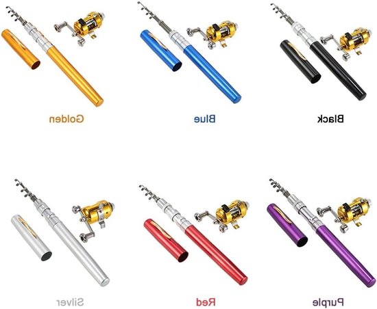Mini Telescopische Hengel Set met Draagtas, Aluminium Spoel, Vissnoer en Lure Haak voor Effectief Vissen van MINI — afbeelding 4