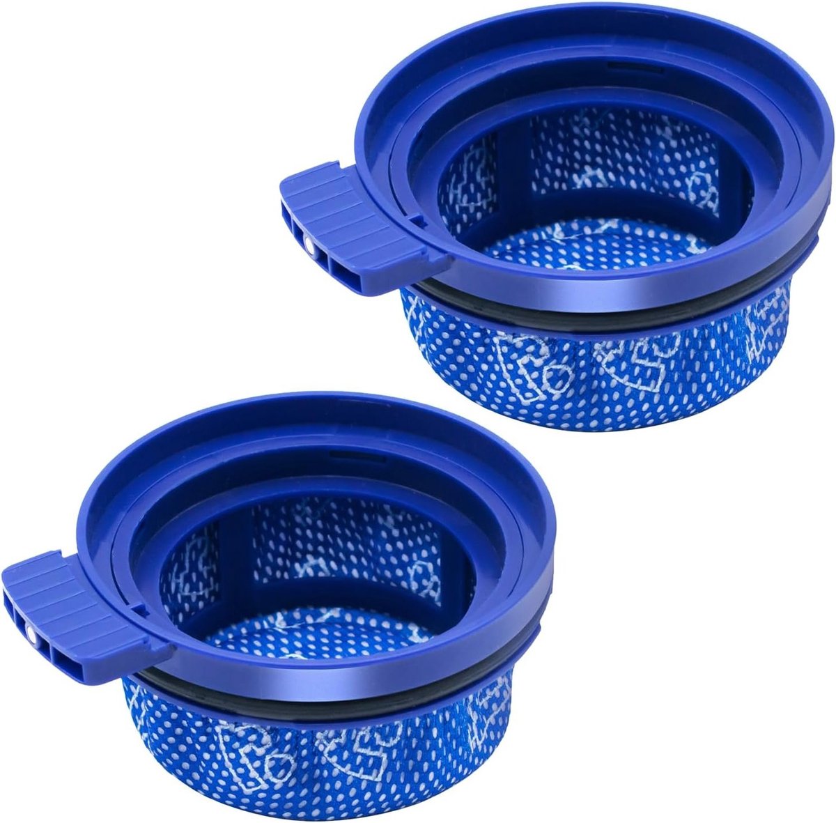 Herbruikbare stofzuigerfilters - 2 stuks - Hoge temperatuurbestendigheid voor thuiskantoor en commerciële toepassingen, ideaal voor gezondheidsinstellingen