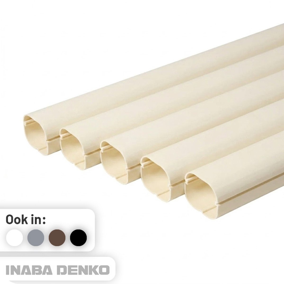 Leidinggoot PVC Ivoor Inaba Denko SD-77-I 75x63 mm 2 meter